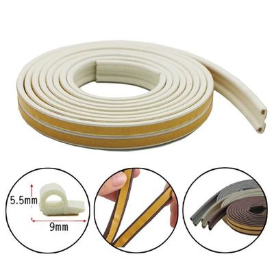 100% PP Yığın Yüksekliği 25mm Genişliği 50mm Kapı Dükkanı Alüminyum Pencereler ve Kapılar için Kauçuk Dükkan