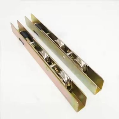 Cam Pencere Roleri UPVC Donanım U Dalga Çift Çelik Çubuk Çarkı