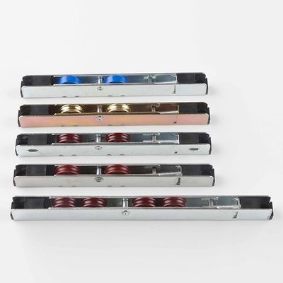 Cam Pencere Roleri UPVC Donanım U Dalga Çift Çelik Çubuk Çarkı