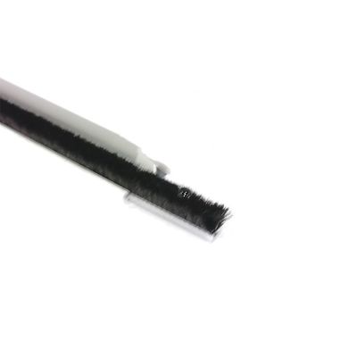 CLJ Alüminyum Kaydırıcı Pencere Hava Çubuğu Silikon Yün Yığın Dükkan Dükkan Dükkan Dükkanı Yüksekliği 3-25mm / Genişliği 3-50mm