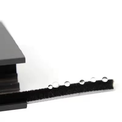 Modern Tasarım Daire Kapı Fırçası Weatherstripping Gri Silikon Yün Yığın 7 * 6mm Boyut Toz Önleyici Pencere Sinyalı Çizgi Çok yönlü