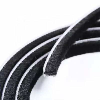 KARA/ÇİK/KARA/BİLİ/DÜNYE renkte Pencere aksesuarları için alüminyum bristled mühürleme şeridi Yığın yüksekliği 3-25mm Genişliği 3-50mm