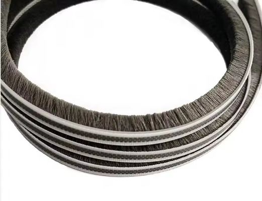 Hava ve ses yalıtımı için 3-25mm yün yığın şeridi Alüminyum pencere KARA/GİRİ/KARA/BEYİK/DÜNÜR RENGLERİ
