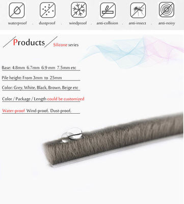 Modern tasarım tarzında hastane ses yalıtımı Alüminyum kapı ve pencere için silikon mühürleme şeridi