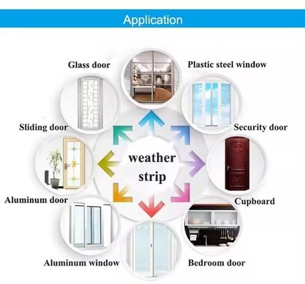 Modern Tasarım Toz geçirmez Rüzgar geçirmez Yığın Kapı ve Pencere için Hava şeridi